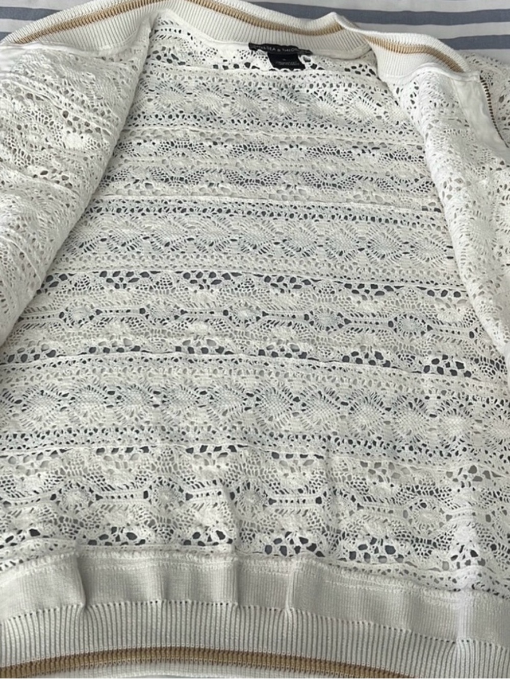 Chelsea & Theodore lace bomber jacket - Picture 5 of 13